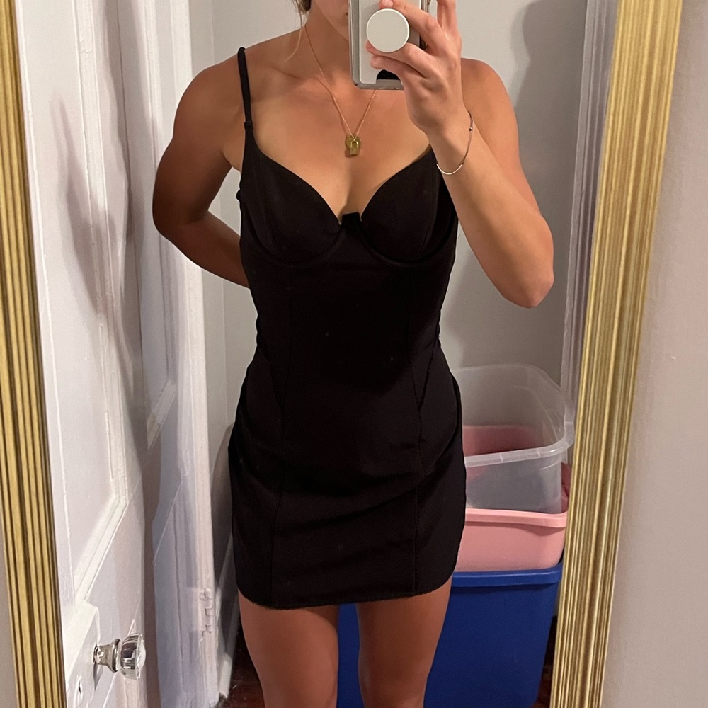 For Love and Lemons Black Mini Dress